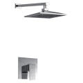 Bathroom Square Brass In Wall Concealed Rain Shower Faucet Set for Bath